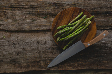 Asparagus on the table