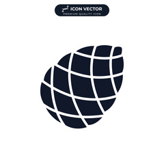 Pinecone icon symbol template for graphic and web design collection logo vector illustration