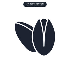 Pistachio icon symbol template for graphic and web design collection logo vector illustration