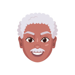 Isolated colored avatar of a man