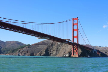 Sailing under the Golden Gate Bridge