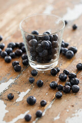 Fototapeta na wymiar Delicious blueberries on the table