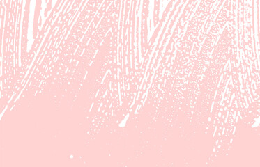 Grunge texture. Distress pink rough trace. Gracefu