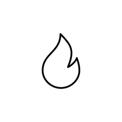 Fire icon. fire sign and symbol