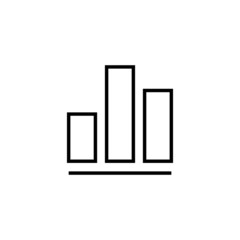 Growing graph Icon. Chart sign and symbol. diagram icon