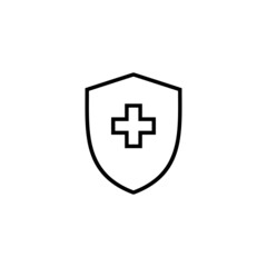 Health insurance icon. Insurance document sign and symbol