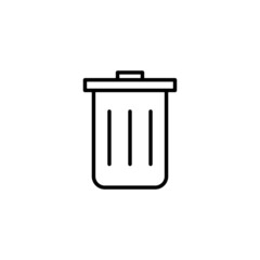 Trash icon. trash can icon. delete sign and symbol.