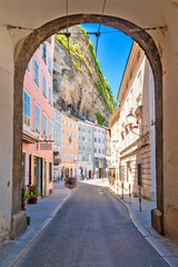 Gstättengasse in der Salzburger Altstadt, Österreich