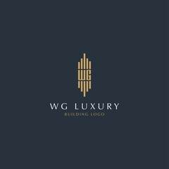 WG REAL ESTATE LUXURY LOGO DESIGN