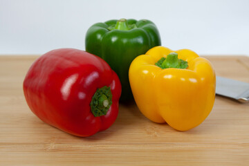 red and yellow peppers
