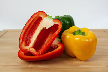 red and yellow bell peppers