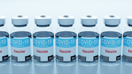 Development and creation of a coronavirus vaccine Covid-19. 3D Rendering