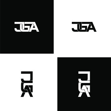 jga letter original monogram logo design set
