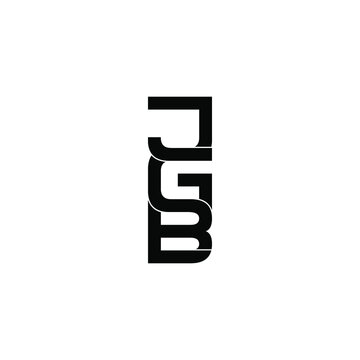 jgb letter original monogram logo design