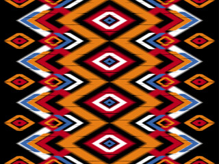 Geometric ethnic oriental pattern. Ikat striped traditional. Design for background,carpet,wallpaper,clothing,wrapping,Batik,fabric,Vector illustration.embroidery style.