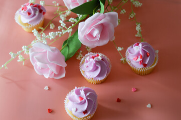 Cupcake pour la St valentin