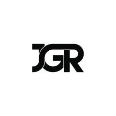 jgr letter original monogram logo design