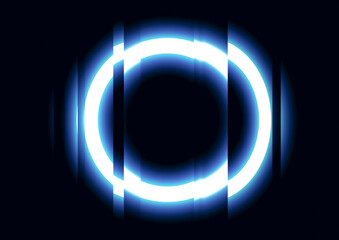 光り輝く輪のイラスト