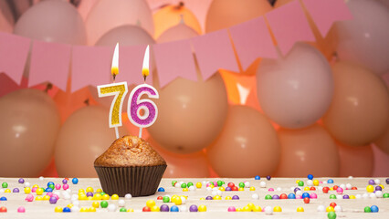  76 years, 76 birthday, 76 anniversary, seventy six, 76, age, anniversary, banner, birth, birthday cake, birthday party, blue, cake, candle, candlelight, card, celebrate, celebrating, celebration, cer