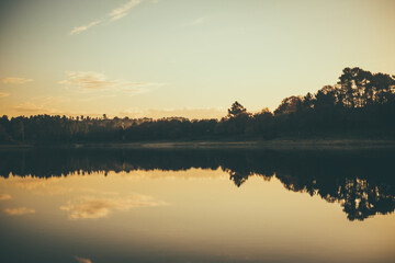 sunrise over the lake