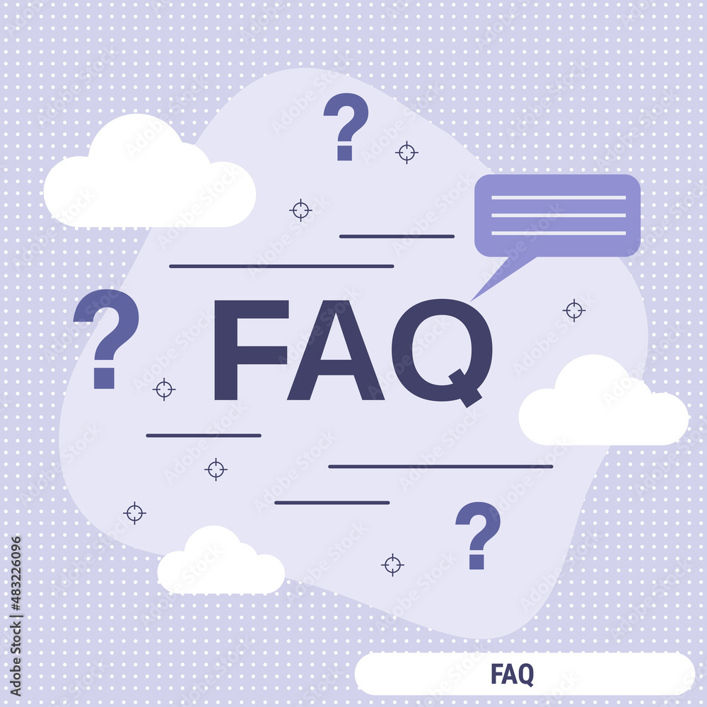 Poster faq, user guide, tutorial flat design style vector concept illustration