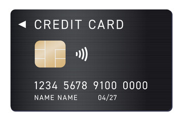 クレジットカードのイラスト　ブラックカード
