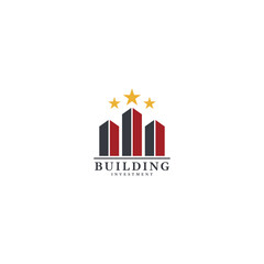 Building Investment Icon Logo Vector