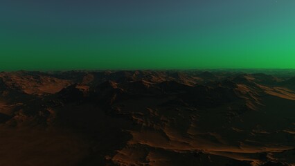 science fiction wallpaper, cosmic landscape, realistic exoplanet, abstract cosmic texture, beautiful alien planet in far space, detailed planet surface, abstract aerial view 3d render