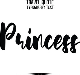 Princess Elegant Bold Text Lettering 