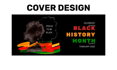 Black History Month. African American History. Celebrated annual. In February in United States and Canada. Simple Poster,banner design template vector