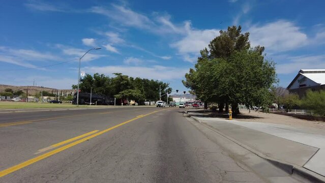 Driving Plate Route 66 Kingman Arizona Eastbound Multicam Set 02 Front View USA