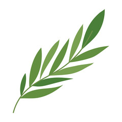 green leaves branch design