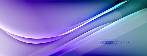 Abstract background. Shadow lines on bright shiny gradient background.