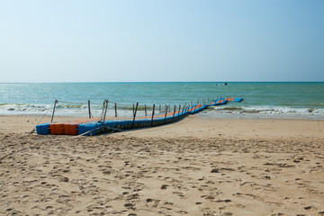 pontoon walkway in the sea