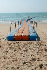 pontoon walkway in the sea