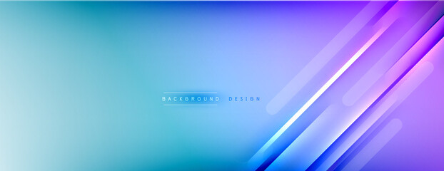 Fototapeta premium Abstract background - lines composition created with lights and shadows. Technology or business digital template. Trendy simple fluid color gradient abstract background with dynamic