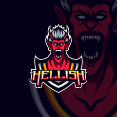 Illustration of Demon Hellish Mascot