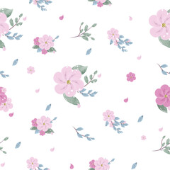 Flowers on a white, black, colored background. Vector illustration, pattern, wallpaper, textiles, packaging, background.