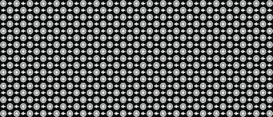Black and white Japanese wave with fish pattern background. Modern abstract vector illustration texture. EPS 10