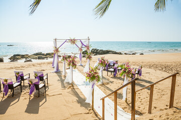 wedding arch on the beach