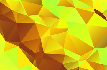 Abstract triangulation geometric golden background