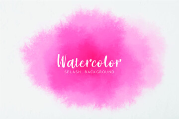 Abstract pink splash watercolor background
