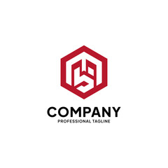 Modern MS hexagon logo initial letter creative icon design