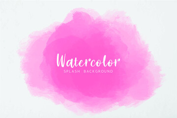 Abstract pink splash watercolor background