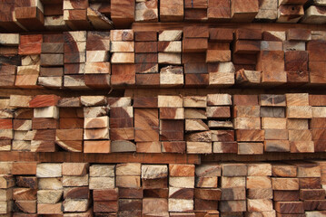 A pile of wood.