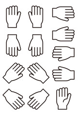 手　掌　アイコン