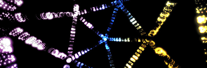 multicolored honeycomb background. abstract banner