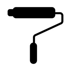 roller icon, Paintbrush glyph Icon