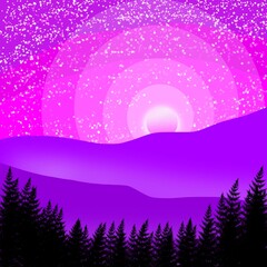 abstract winter landscape