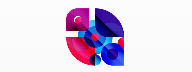 Colorful geometric pattern, minimal abstract background for wallpaper, banner, presentation